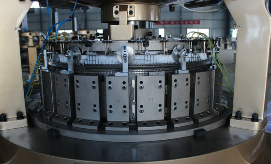 Máquinas para hacer punto circulares industriales de alta velocidad para producir el terciopelo de la aguja del pino